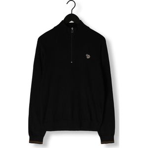 Paul Smith Mens Sweater Zip Neck Zeb Bad Truien & Vesten Heren - Sweater - Hoodie - Vest- Zwart - Maat L