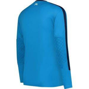 Masita | Keepersshirt Forza - Heren - Dames - Kind - Ademend Vochtregulerend Quick-Dry Technologie - SKY BLUE/BLACK - 140