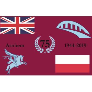 Airborne vlag  75 jaar  100x150 cm