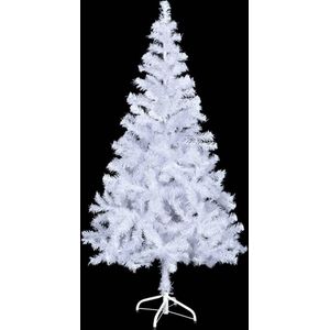 The Living Store Kerstboom Sneeuwdeken - 120 cm - LED-verlichting - Inclusief accessoires - Wit