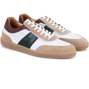 DESA Sneakers Leer Wit Mannen Schoenpunt: Ronde Maat: 40 EU