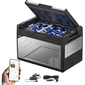 Koelbox 52L 12V/230V met Vriesvak en App Bediening voor Auto en Camping