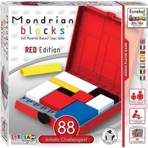 Eureka - Eureka! Ah!Ha Denkpuzzel Mondrian Blocks Rood