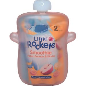Pure Luv Knijpfruit Flesje - Roze - Toetjeshouder- Knijptoetje - Anti Mors - Babyvoeding - Kindertoetje - zelfvoeding - motoriek - leren eten
