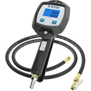 Elektronische Bandenpomp met Manometer en Flexibele Slang - Nauwkeurige Drukmeting van 0,35-18 bar