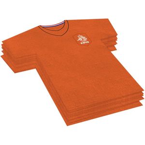 Folat - Voetbal shirt Oranje Servetten - 20 stuks