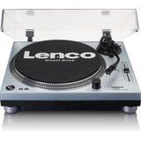 Lenco L-3809ME - Platenspeler met USB - Stereo - Stofkap - Metallic Blauw