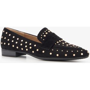 Blue Box dames loafers met studs zwart - Maat 38