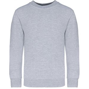 Sweatshirt Kind 6/8 Y (6/8 ans) Kariban Ronde hals Lange mouw Oxford Grey 80% Katoen, 20% Polyester