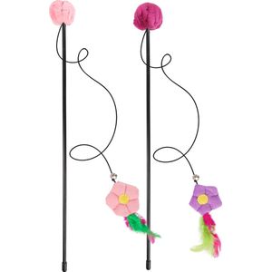 Flamingo - Kattenspeelgoed Tangler Happy Flower - Paars - 53 x 9 x 4 cm