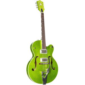 Gretsch G6120T-HR Brian Setzer Hot Rod Hollow-Body Bigsby Extreme Coolant Green - Semi-akoestische Custom gitaar