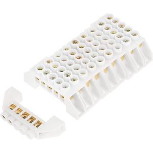 10pcs Terminal Block - Elektrische Terminal Blok Legrand Connector Fase Verdeelbord - Elektrische Verdeelbord Draad 5 Gat Brug Ontwerp - Elektrische Partition Draad Messing Connectoren