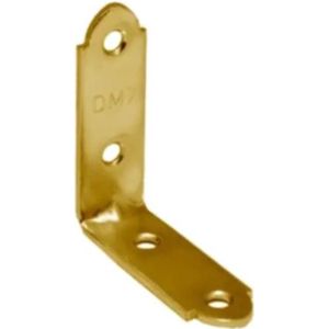 Wovar Stoelhoek Geel Verzinkt 75 x 75 x 17 mm | Doos 20 stuks