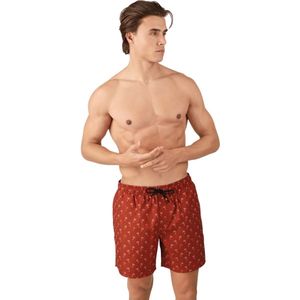 Brunotti Cester-Mini Zwemshort Heren Rood dessin S