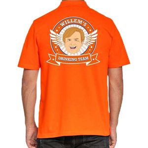 Willems Drinking Team poloshirt heren - heren polo - Koningsdag kleding