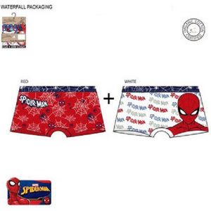 Spiderman boxershort - organic cotton certified - 2 stuks - maat 6/8 jaar