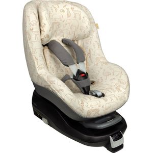 Autostoelhoes Geschikt voor Maxi Cosi Pearl -Maxi Cosi Hoes Groep 0-1 - Zacht Katoen - Perfecte Pasvorm - Safari