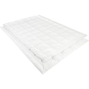 Sleeping Dekbed - White Effen Katoen - B 260 x L 240 cm - Lits-jumeaux extra breed Microvezels/Antihuisstofmijt/Machinewasbaar - 2286-B 260 x L 240 cm