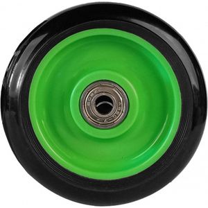 AMIGO wielen stuntstep Wave 100 mm 82A PU zwart/groen 2 stuks