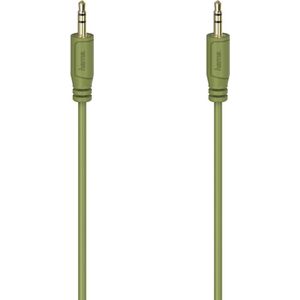 Hama Audiokabel ""Flexi-Slim"", 3,5-mm-jack-stekker, verguld, groen, 0,75 m