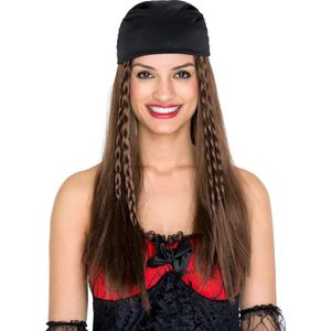 dressforfun - Damespruik piratenbruid - verkleedkleding kostuum halloween verkleden feestkleding carnavalskleding carnaval feestkledij partykleding - 300739