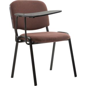 In And OutdoorMatch Stoel Albertus - Met Klaptafel - Stof - Hoogwaardige Bekleding - Comfortabele Bureaustoel - Moderne Look