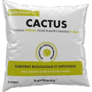 Potgrond voor Cactussen en Succulenten - 100% Natuurlijk - 2 liter
