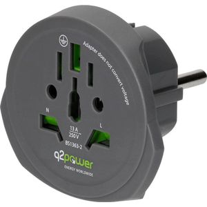 Q2 Power q2-1.100100-TH Reisstekker