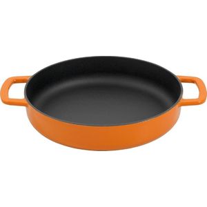 Combekk Sous-Chef Koekenpan 24 cm - Oranje - Gemaakt van gerecycled gietijzer