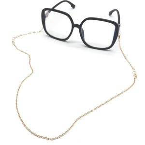Brillenkoord - Brilkoord - Brilketting - Bril accessoires - 60 cm - Goud - Parels