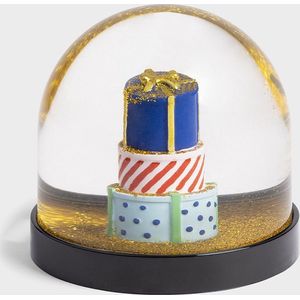 &Klevering - Sneeuwbol - Wonderball - Cadeaus - Gifts - Kerst - Verjaardag - Met gouden glitters - Ø 8,5 x 8 cm