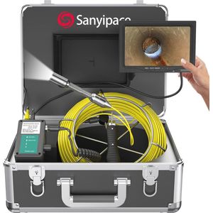 20M Endoscoop Pijp Inspectiecamera met DVR en 7"" LCD-monitor - Professionele Waterdichte Camera voor Riool- en Bouwingenieurs