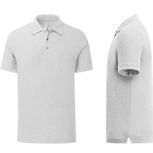 Senvi Getailleerde Polo zacht aanvoelend Kleur sport grijs Maat 3XL