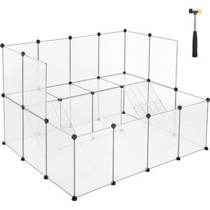 Modulaire Omheining voor Kleine Dieren met Balkon en Trap - Speelparadijs voor Huisdieren