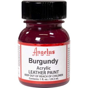 Angelus Leather Acrylic Paint - textielverf voor leren stoffen - acrylbasis - Burgundy - 29,5ml