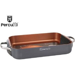 Braadpan 32x23cm Percutti roze goud (Rustidera)