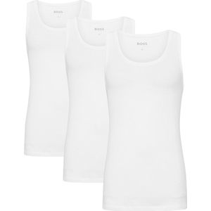 HUGO BOSS Classic Tanktops regular fit (3-pack) - heren singlets O-hals - wit - Maat: S