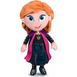 Anna Disney Frozen Pluche Knuffel 32 cm {Disney Frozen 2 Plush Toy | Speelgoed pop Knuffelpop Knuffeldier voor Kinderen Jongens Meisjes | Anna, Elsa, Sven, Olaf Sneeuwpop}