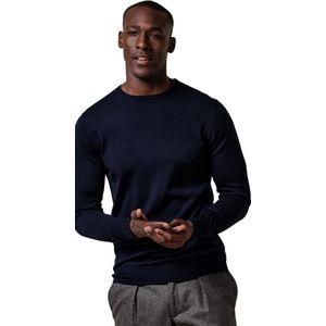 Profuomo Merino Wollen Pullover - Navy