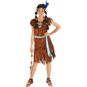 dressforfun - vrouwenkostuum indianenvrouw Phoenix S - verkleedkleding kostuum halloween verkleden feestkleding carnavalskleding carnaval feestkledij partykleding - 300621
