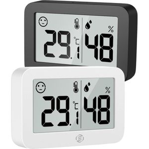 Temperatuurmeter Binnen - Huisthermometer - Weerstation Binnen - Thermometer Binnen Digitaal - Kamer Thermometer - Binnenthermometer - Huisthermometer Binnen - Digitale Thermometer - Binnenshuis