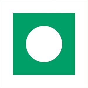 Pictogram bordje Algemeen alarm aan boord | 300 * 300 mm | verpakt per 2 stuks