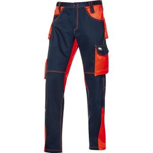 SIR SAFETY FUSION FUSTIAN Werkbroek HEREN Veiligheidsbroek Blauw Oranje - Met Hamerlus - Met D ring - Met Kniezak