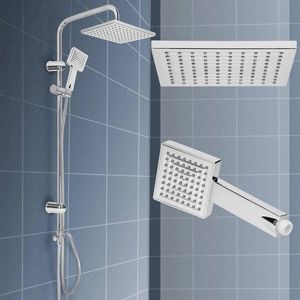 Doucheset Roestvrij Staal met Regendouche en Handdouche – Flexibel en Antikalk