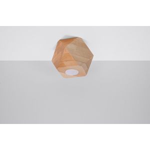 Plafond Woody 1 Natuurlijk - Plafondlampen - Hanglamp - GU10 - Bruin