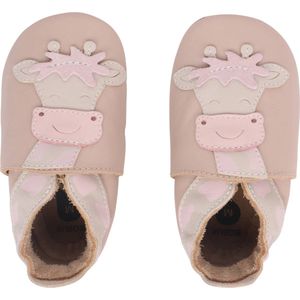 Bobux - Soft Soles - Beige Giraffe - Babyslofjes EU 18