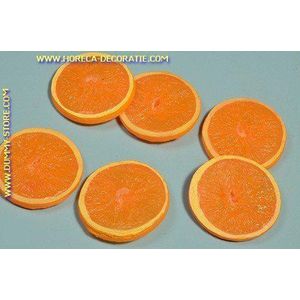 Sinaasappel schijven, 6 stuks - � 60 mm - Fruitdummy