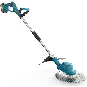Bestelblij® - Elektrische grasmaaier - Borstel loos - inclusief 2 accu's - In lengte verstelbaar - Grastrimmer