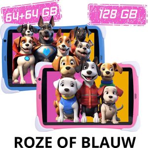 Balou ChildTab XL Kindertablet 10.1 inch - Roze of Blauw - 128GB (64GB+64GB) + 4GB RAM - Inclusief Gratis Screenprotector en 64GB SD-kaart - Ouderlijk Toezicht & Lange Batterijduur