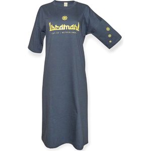 Ibramani Authentic T-Shirt Deep Grey - Dames T-shirt Jurk - Zomer T-Shirt - Oversized T-Shirt - Premium Katoen - Dames Kleding